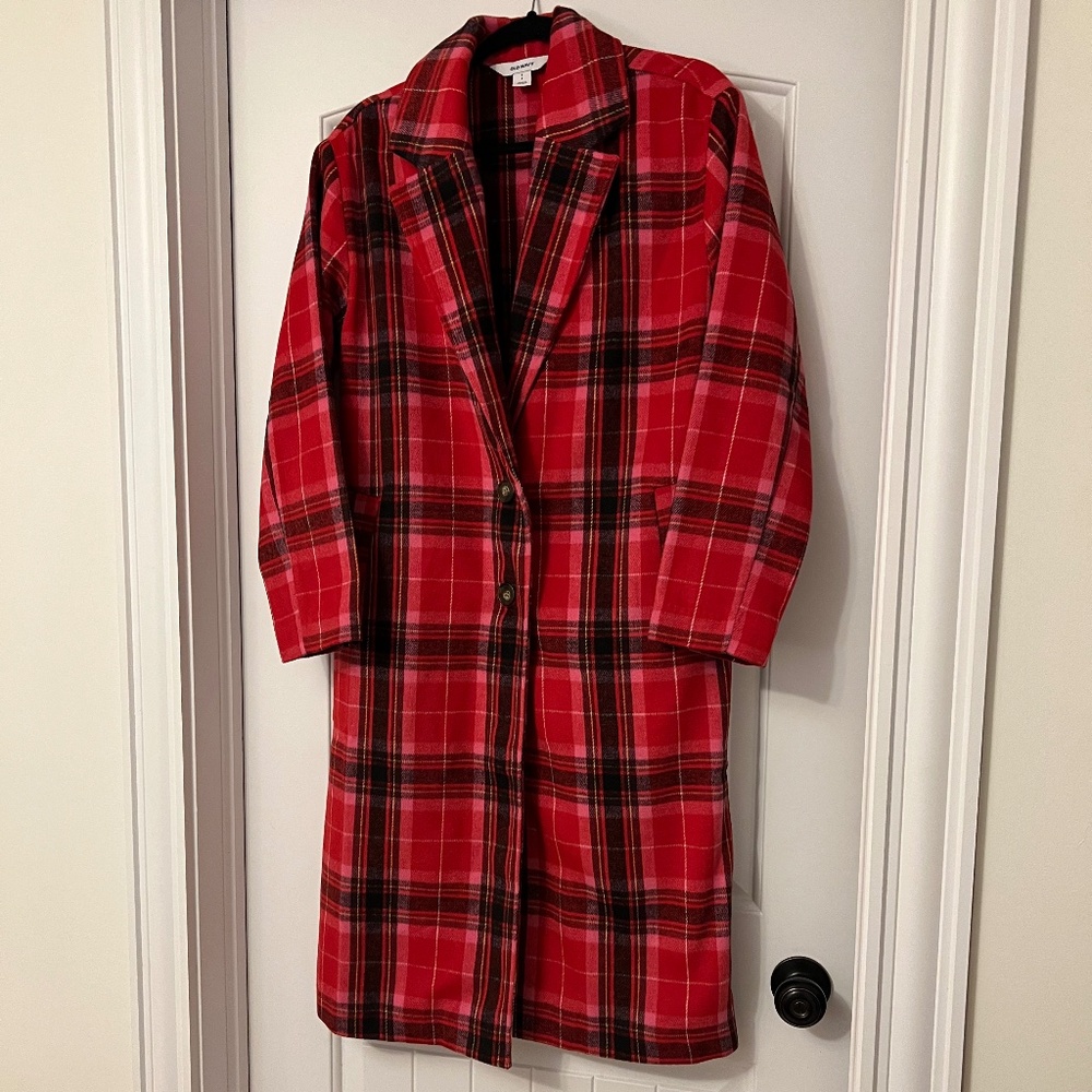 Old Navy long wool fall coat NWOT